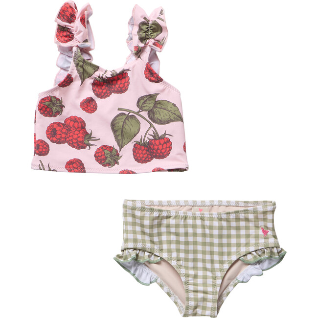 Girls Via Tankini, Pink Raspberries Pink Raspberries
