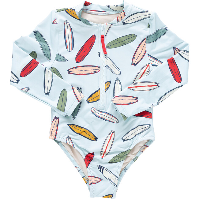 Girls Arden Suit, Surfboards Light Blue Surfboards