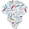 Girls Arden Suit, Surfboards Light Blue Surfboards - One Pieces - 1 - thumbnail