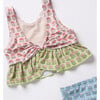 Girls Palmer Tankini, Multi Prairie Block Print Multi Prairie Block Print - Two Pieces - 2 - thumbnail