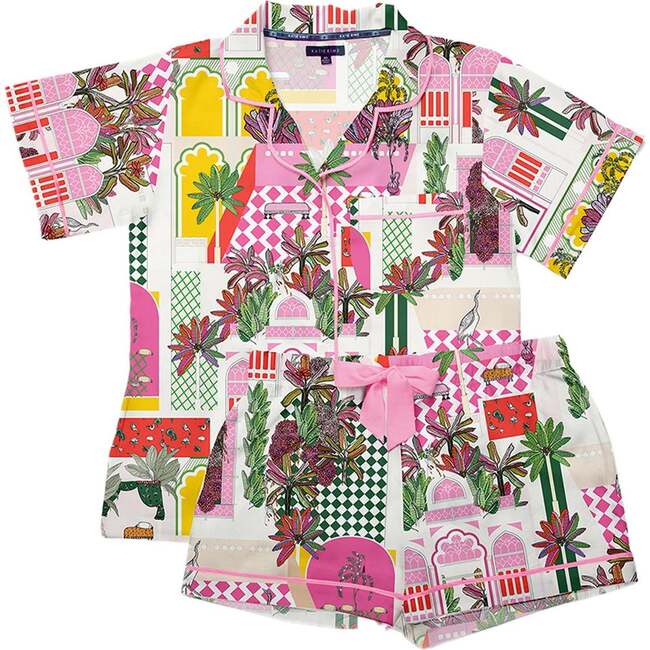 Greco Garden Pajama Shorts Set