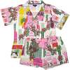 Greco Garden Pajama Shorts Set - Pajamas - 1 - thumbnail