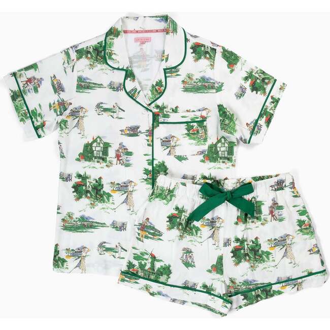 Golf Toile Pajama Shorts Set
