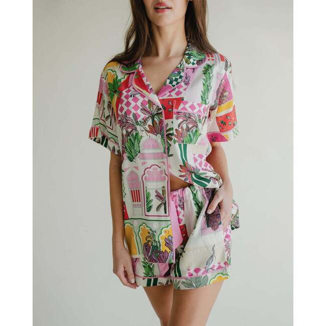 Greco Garden Pajama Shorts Set - Pajamas - 3