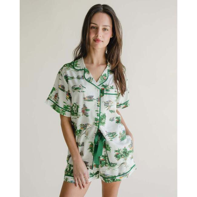 Golf Toile Pajama Shorts Set