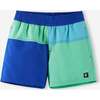 SunProof beach shorts, Palmu, Sparkly Blue - Swim Trunks - 1 - thumbnail