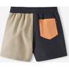 SunProof beach shorts, Palmu, Soft black - Swim Trunks - 2 - thumbnail