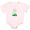 Golf Tee Bow Patch Short Sleeve Romper, Ballet - Rompers - 1 - thumbnail