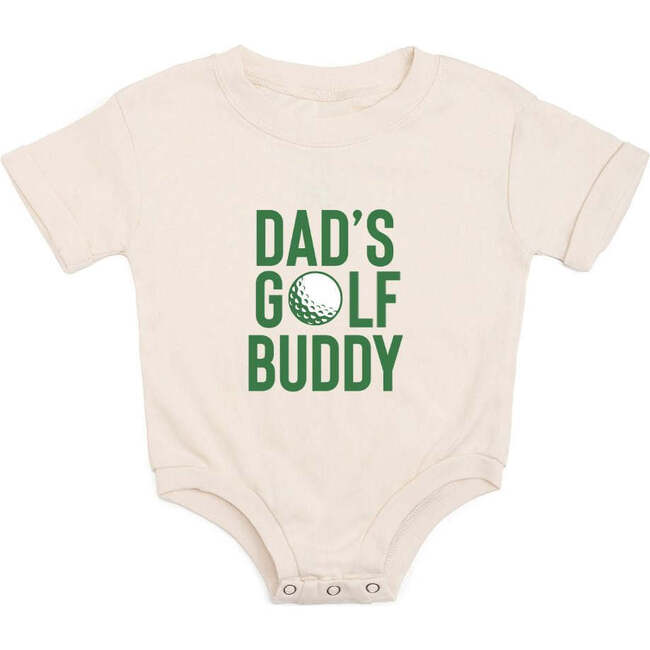 Dad's Golf Buddy Short Sleeve Romper, Natural