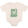 Dad's Golf Buddy Short Sleeve Romper, Natural - Rompers - 1 - thumbnail