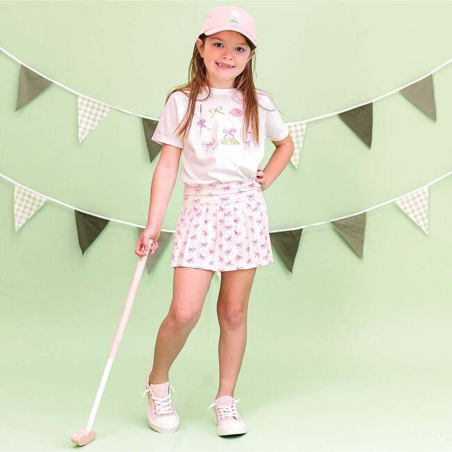 Golf Tee Bow Patch Baseball Hat, Ballet