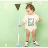 Dad's Golf Buddy Short Sleeve Romper, Natural - Rompers - 4
