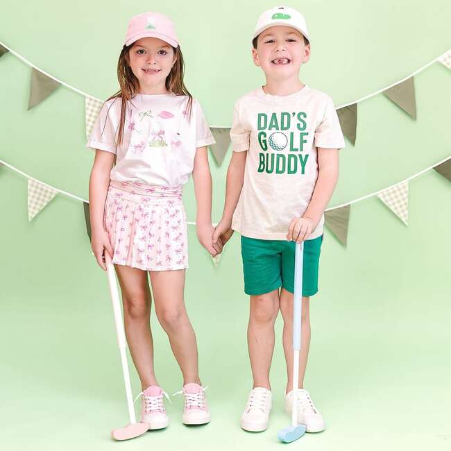 Golf Tee Bow Patch Baseball Hat, Ballet - Hair Accessories - 4