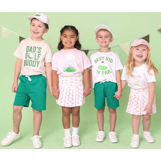 Golf Tee Bow Patch Short Sleeve T-Shirt, Ballet - T-Shirts - 5