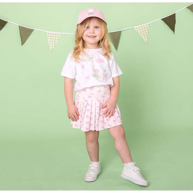 Pink Bow Athletic Skort, Pink - Skirts - 6