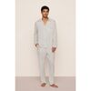 William Printed TENCEL™ Long PJ Set, TIDE DOT IVORY/IVORY - Pajamas - 1 - thumbnail