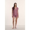 Frida TENCEL™ Shortie PJ Set, FIG/IVORY - Pajamas - 1 - thumbnail