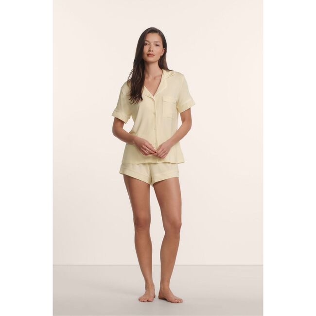 Gisele TENCEL™ Modal Relaxed Short PJ Set, BUTTERCREAM/IVORY
