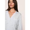 Gisele Printed TENCEL™ Modal Long PJ Set, LARGE SWANS ICE BLUE/IVORY - Pajamas - 2