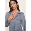 Gisele Printed TENCEL™ Modal Long PJ Set, SEASHELL NAVY/NAVY - Pajamas - 2