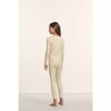 Kids TENCEL™ Modal Unisex Long PJ Set, BUTTERCREAM/IVORY - Pajamas - 3