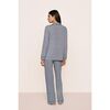 Gisele Printed TENCEL™ Modal Long PJ Set, SEASHELL NAVY/NAVY - Pajamas - 3