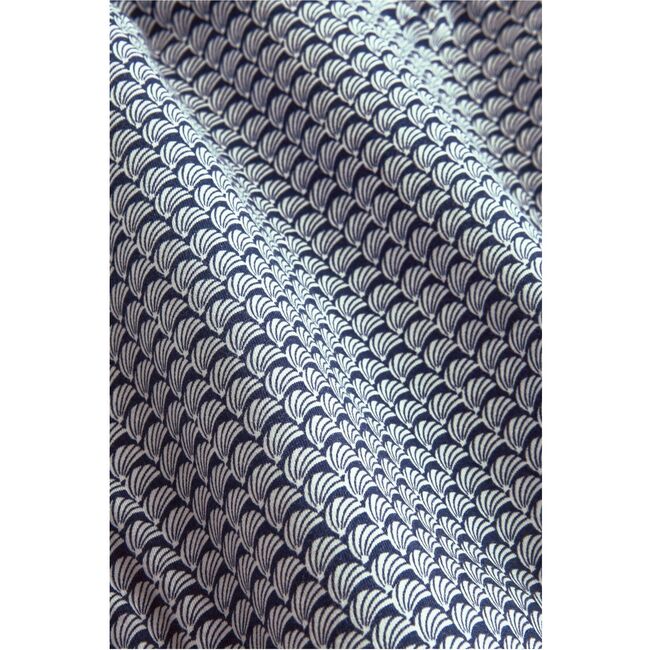 Gisele Printed TENCEL™ Modal Long PJ Set, SEASHELL NAVY/NAVY - Pajamas - 4