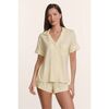 Gisele TENCEL™ Modal Relaxed Short PJ Set, BUTTERCREAM/IVORY - Pajamas - 4