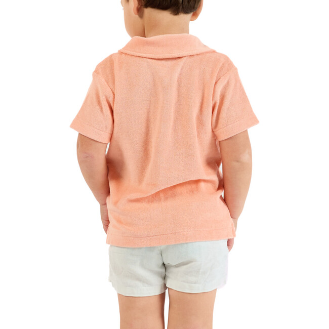 The Tropicana, Boys Coral Terry Polo, Coral