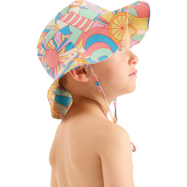 The Paradiso, Kids Bucket Hat UPF 50+, Yellow - Hats - 3