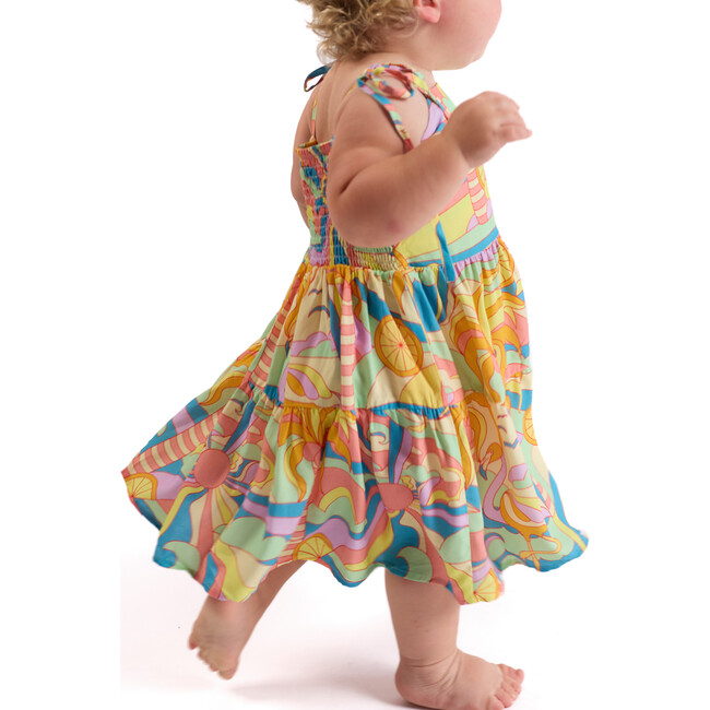 The Paradiso, Girls Resort Dress, Yellow - Dresses - 3