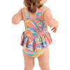 The Paradiso, Girls Ruffle One Piece with Tutu UPF 50+, Yellow - One Pieces - 4