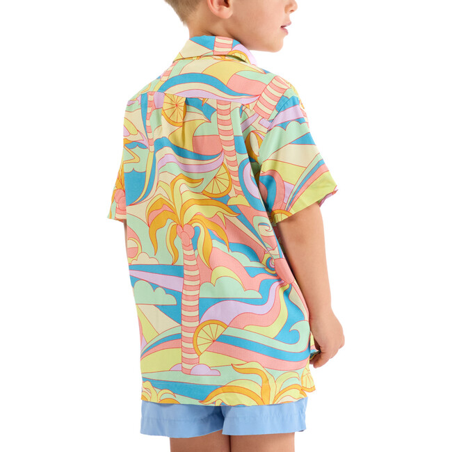 The Paradiso, Boys Hawaiian Shirt, Yellow - Shirts - 4