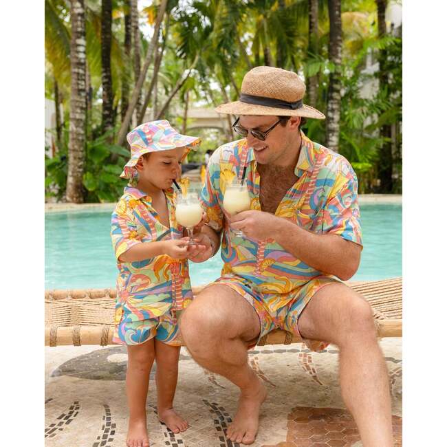 The Paradiso, Boys Swim Trunks UPF 50+, Yellow - Swim Trunks - 6