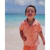 The Tropicana, Boys Coral Terry Polo, Coral - Polo Shirts - 4