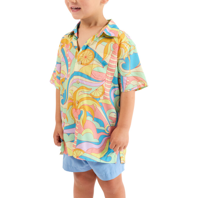 The Paradiso, Boys Hawaiian Shirt, Yellow - Shirts - 5