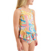 The Paradiso, Girls Ruffle One Piece with Tutu UPF 50+, Yellow - One Pieces - 5