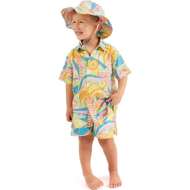 The Paradiso, Kids Bucket Hat UPF 50+, Yellow - Hats - 7