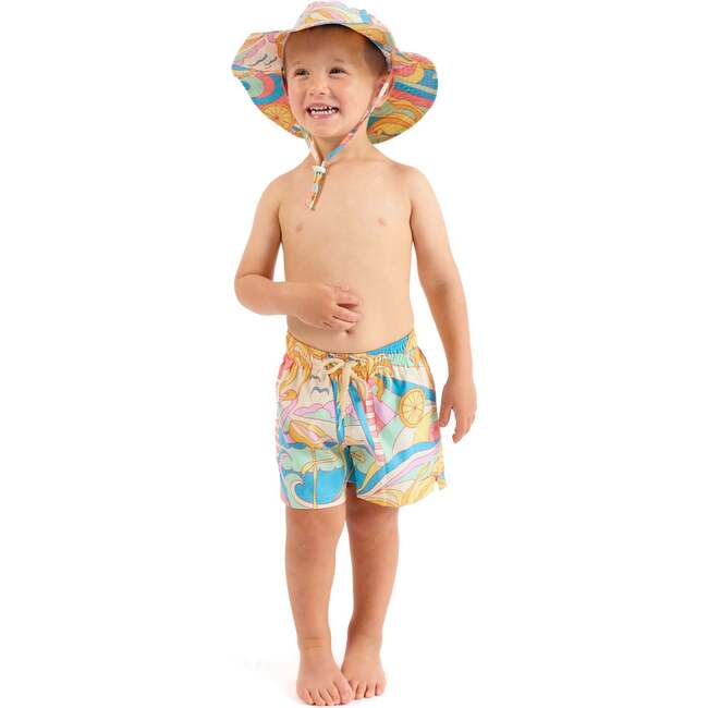 The Paradiso, Kids Bucket Hat UPF 50+, Yellow - Hats - 8