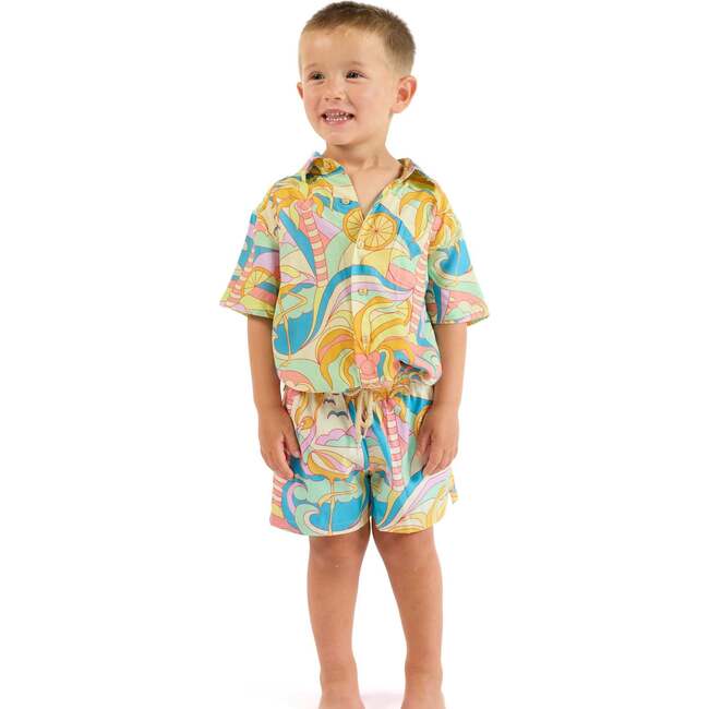 The Paradiso, Boys Swim Trunks UPF 50+, Yellow - Swim Trunks - 9