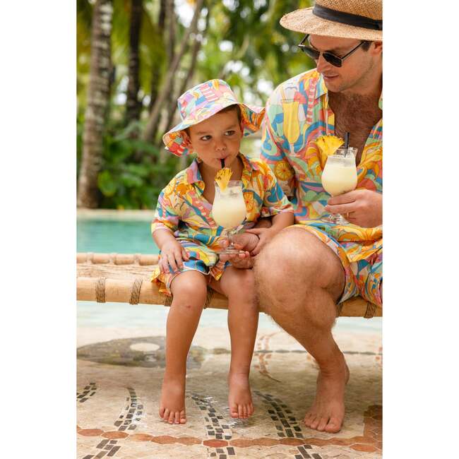 The Paradiso, Kids Bucket Hat UPF 50+, Yellow - Hats - 9