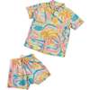 The Paradiso, Boys Hawaiian Shirt, Yellow - Shirts - 11