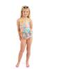 The Paradiso, Girls Ruffle One Piece with Tutu UPF 50+, Yellow - One Pieces - 11