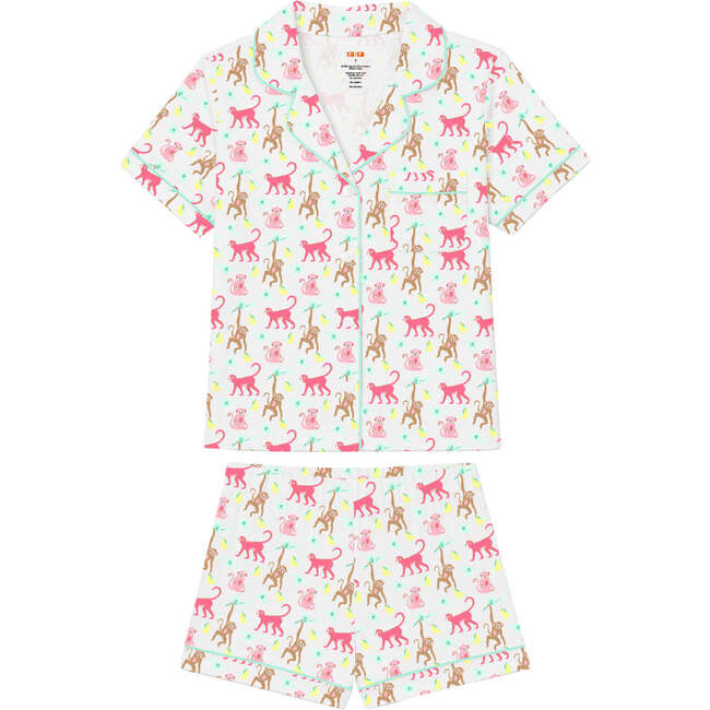 The Organic Polo Set, Monkeying Around Pink