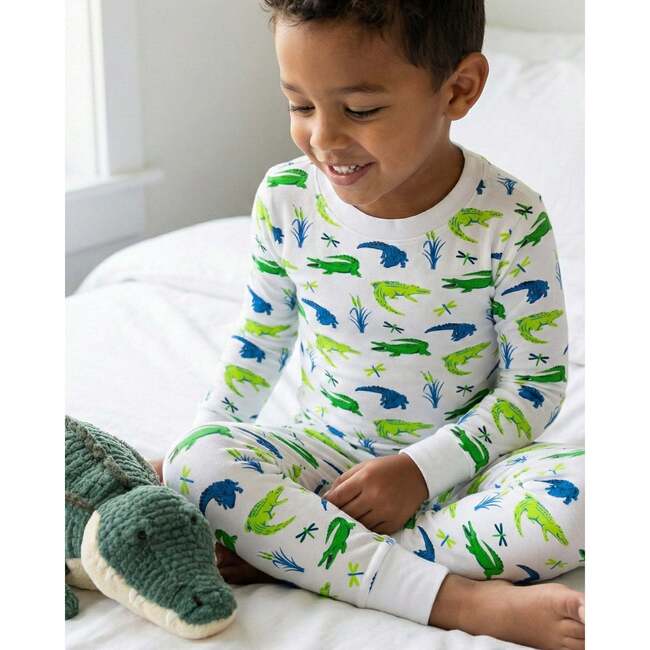 The Organic Long Sleeve Pajama Set, Later Gator
