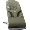 BabyBjorn Baby Bouncer Bliss, Woven, Petal Quilt, Dark Green - Bouncers - 1 - thumbnail