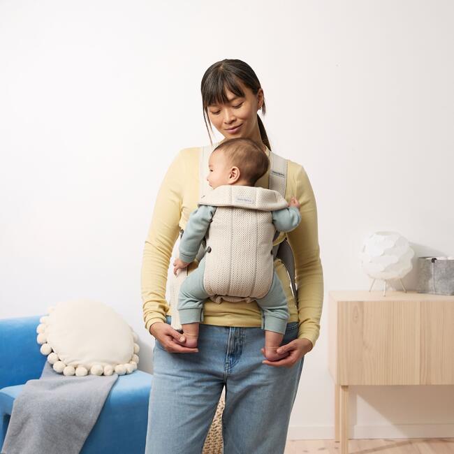 BabyBjorn Baby Carrier Mini, 3D Mesh, Cream - Carriers - 3