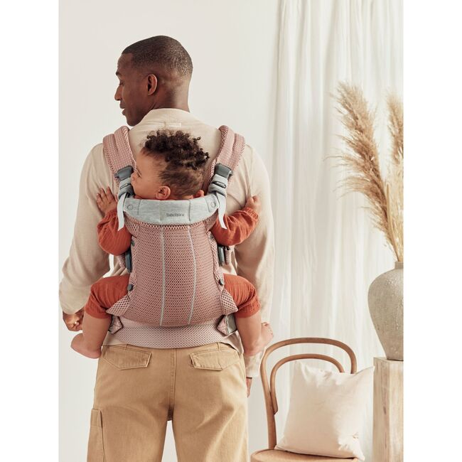 BabyBjorn Baby Carrier Harmony, 3D Mesh, Dusty Pink - Carriers - 4