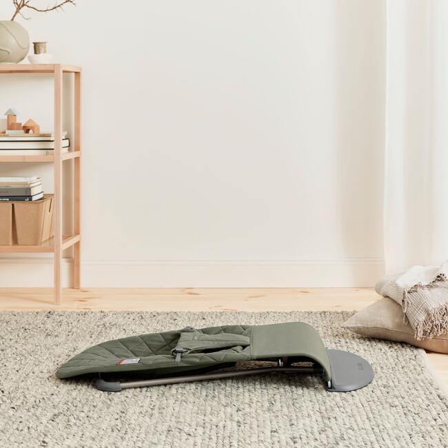 BabyBjorn Baby Bouncer Bliss, Woven, Petal Quilt, Dark Green - Bouncers - 7