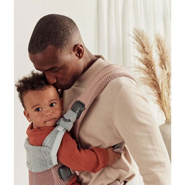 BabyBjorn Baby Carrier Harmony, 3D Mesh, Dusty Pink - Carriers - 5